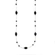 14k Gold & Black Onyx 30" Beaded Necklace