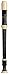 Flute Plastique Soprano 3 Partition Baroque