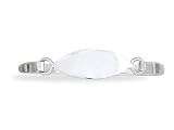 Marquise Shape Engravable Children's Bangle