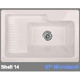 CorStone HAMILTON DROP-IN LAUNDRY/UTILITY SINK - 1 HOLE 65-1-14