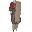 Shalwar Kurta Printed Embroidered Cotton Womens Dress Size M (slk376)