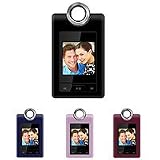 Coby DP-152 Clip Hanger, 1.44 Digital Photo Keychain with 60 Picture Capacity, Set of Four - 1 each of Black, Blue, Pink and Red