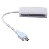 【zakka - town】 アンドロイド有線ＬＡＮ　microUSB端子　アンドロイドタブレット　有線LAN　変換ケーブル　コネクタ MODEL.NO:VK-88772A 、KY-AX88772ALF