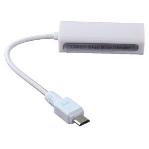 ※Nexus 7動作確認済　アンドロイド有線ＬＡＮ　microUSB端子　アンドロイドタブレット　有線LAN　変換ケーブル　コネクタ