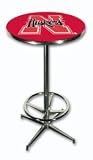 Nebraska Chrome Pub Table 40 High 30 Diameter - NCAA Team