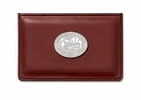 Florida Gators 1" "2006 Year of the Gator" (Sterling Silver) on Brown Leather Business Card Holder
