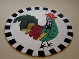 Review SHOPZEUS  / ROOSTER HOOKED RUG SIZE 29
