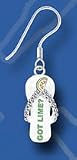 Corona Swarovski Crystal Got Lime Flip Flop Dangle Earrings