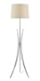George Kovacs Chrome Contoured Base Floor Lamp