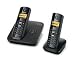 Computer Hardware : Siemens Gigaset A585 Duo Schnurloses DECT-Telefon mit zusätzlichem Mobilteil und Anrufbeantworter, pianoschwarz