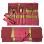 Lantern Moon Extra Large Marilyn Raw Silk Knitting Needle Case Holder