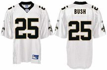 Reebok New Orleans Saints Reggie Bush Replica White Jersey Large