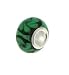 FreeStyle Glasperle m. Sterlingsilber ca.8x14mm Flower emerald