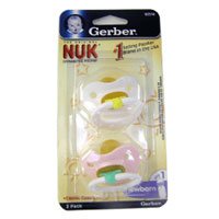 Gerber Nuk Newborn Orthodontic Pacifier Exercise, Size:1 - 2 Each