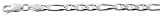 Sterling Silver 3/16 (4 mm) Medium Thin figarucci Chain, NICKEL FREE