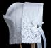 Irish Linen Baby Bonnet with poem