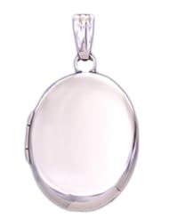 14k Yellow Gold 2 Photo Smooth Oval Locket