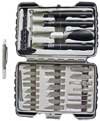 Premium-Grade 33-Piece Hobby Knife & Precision Screwdriver Set - Soft-Grip Handles - Travel Case