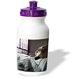 VWPics Nano Calvo Photography Dog - 6 month puppy in bed at sunrise - Water Bottles