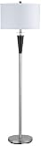 21dOoJOjPhL. SL160  Brushed Steel with Hardback Drum Shade Floor Lamp