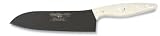 Walter 1788 Teflon 7-7/8-Inch (20 cm) Santoku Knife with White Pearl Handle