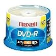 Maxell 16x 4.7 GB DVD-R Spindle (50 Discs)