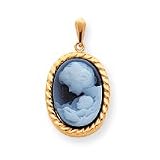14k New Arrival III Agate Cameo Pendant