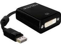 DELOCK Adapter DP-St > DVI24+5-Bu 22,5cm black Preisvergleich