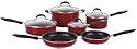 Cuisinart Advantage 10-Piece Nonstick Cookware Set, Red Cuisinart Advantage 10-Piece Nonstick Cookware Set, Red