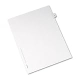 Allstate-Style Legal Side Tab Divider, Title: 46, Letter, White, 25/Pack