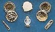 Miniature Chrysnbon Lady's Boudoir Set - Gold