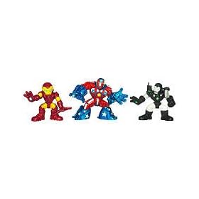 Marvel Super Hero Squad Action Figures: Iron Man War Mechs 3 Pack