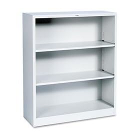 41 H Three Shelf Steel Bookcase Finish: Light Gray