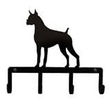 VWI KH-244 Silhouette Wrought Iron Key Holder - Boxer Powder Metal Coated