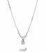 14K White Gold Accented Diamond Pendant