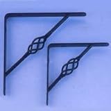 Decorative Shelf Bracket, 6 x 6 Black