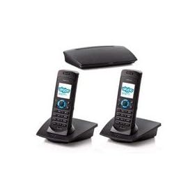 RTX Dualphone 3088 PSTN/Skype Dual Twin Dect Cordless Telephone - Black