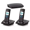 RTX Dualphone 3088 PSTN/Skype Dual Twin Dect Cordless Telephone - Black