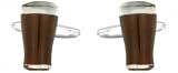 Brown Ale Beer Glass Cufflinks
