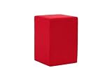 Review Chi Fibre Furnishings 852-413 / Tall Square Pod in Scarlet Microsuede
