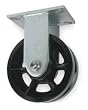 Industrial Grade 1NWE9 Rigid Caster, V Groove, 8 In, 2800 Lb