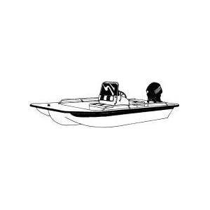 Carver Trailerable Boat Cover for Outboard Bay Style Center Console Fishing Boats by