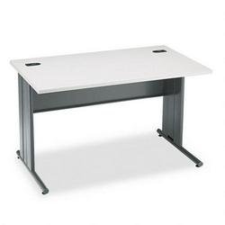HON 66551G2S 48 by 29-1/2 by 29-1/2-Inch The Stationmaster Computer Desk, Gray Pattern On Sale