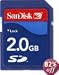 SanDisk 2GB Secure Digital (SD) Memory Card - Retail Package