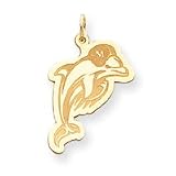 14K Miami Dolphins Medium Dolphin Charm - NF1039