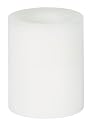 Candle Impressions CA25000WH 4-Inch Vanilla Scented Flameless Round Wax Candle, White