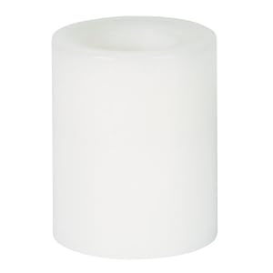 Candle Impressions CA25000WH 4-Inch Vanilla Scented Flameless Round Wax Candle, White by 