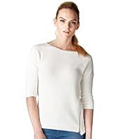 Limited Collection Cotton Rich Zip Embellished Knitted Top