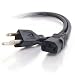 Cables To Go 24240 18 AWG Universal Power Cord, IEC320C13 to NEMA 5-15P (1 Foot)