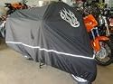 High Quality Motorcycle Cover, Night Reflector, Cable and Lock, Flame Emblem